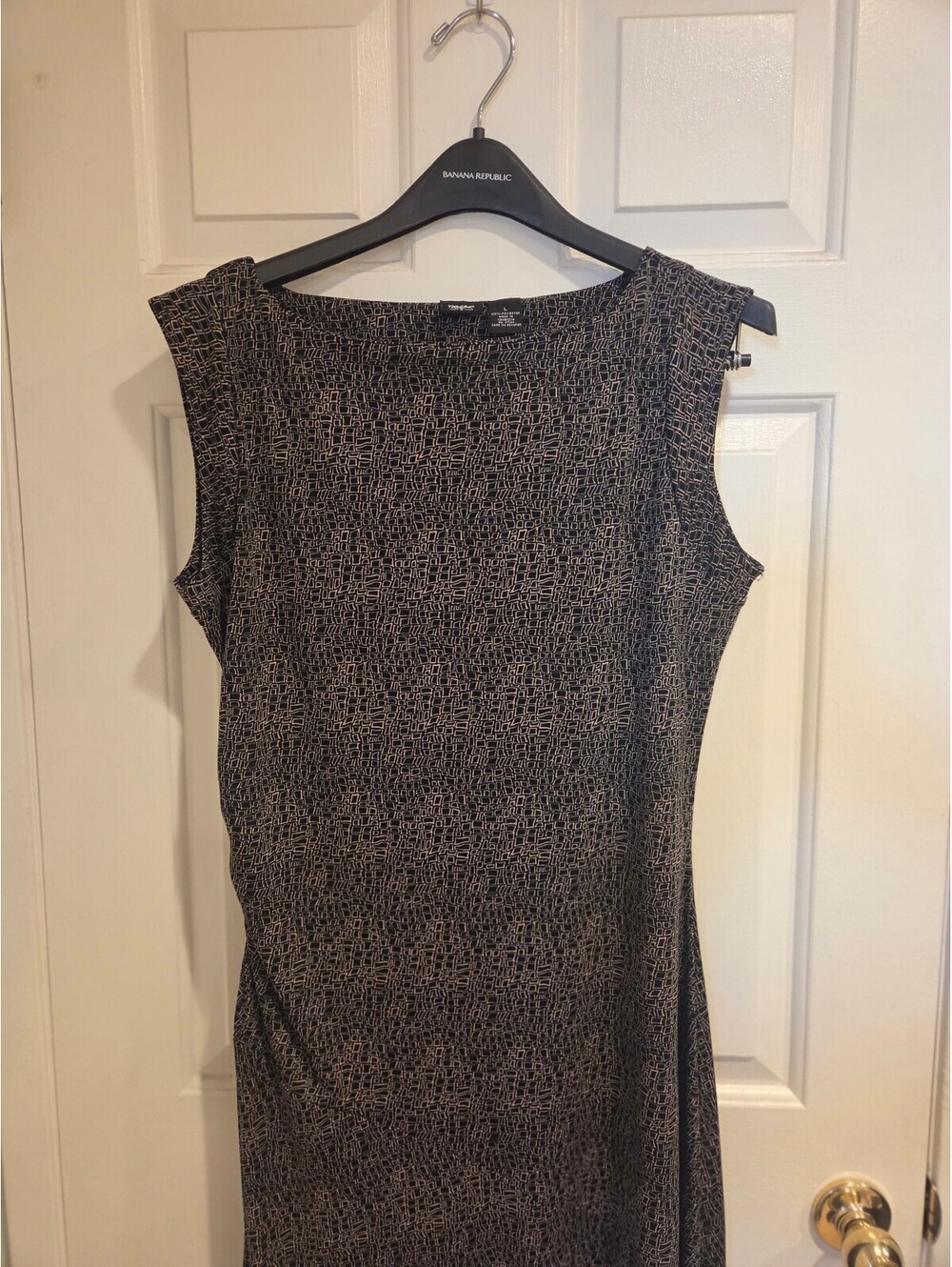 Y2k Mossimo Sleeveless Patterned Polyester Dress Large